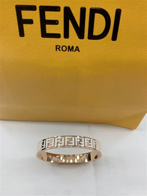 fendi rose gold ring|buy fendi bangle online.